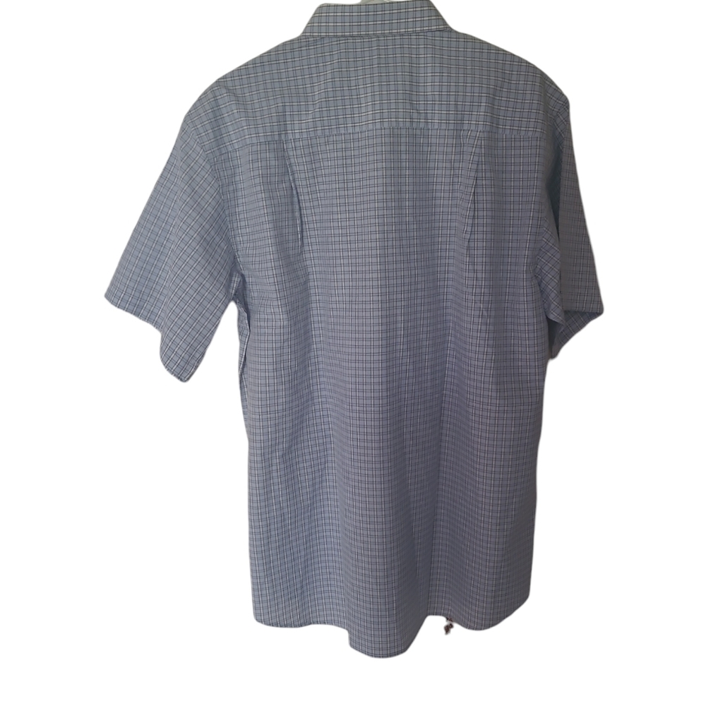 Rosso Fiorentino Plaid dress Shirt Men's Size17- 17 1/2 - Picture 2 of 6